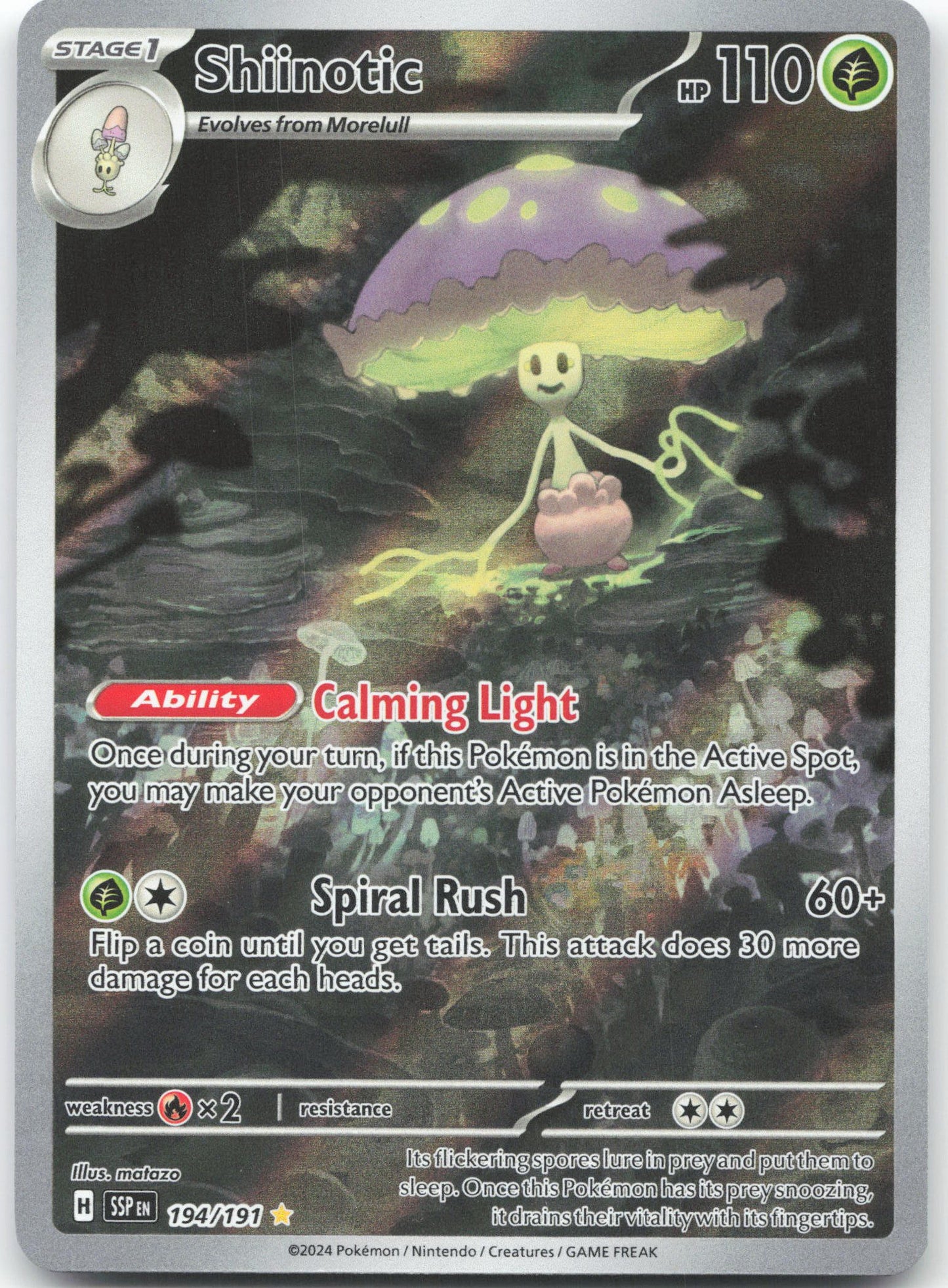 Shiinotic - Illustration Rare SV08: Surging Sparks 194/191 NM