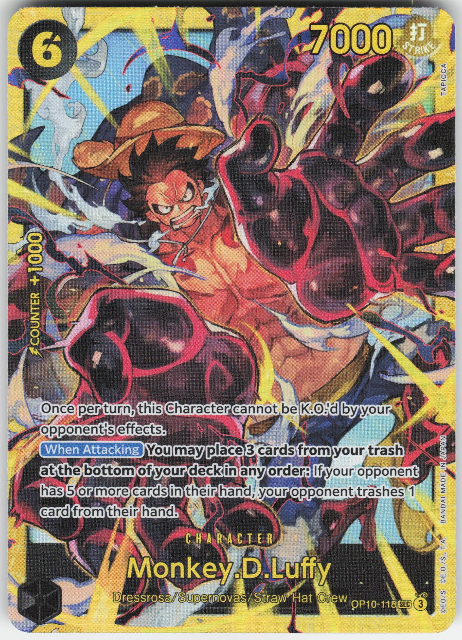 Monkey.D.Luffy (118) SEC Royal Blood OP10-118 NM