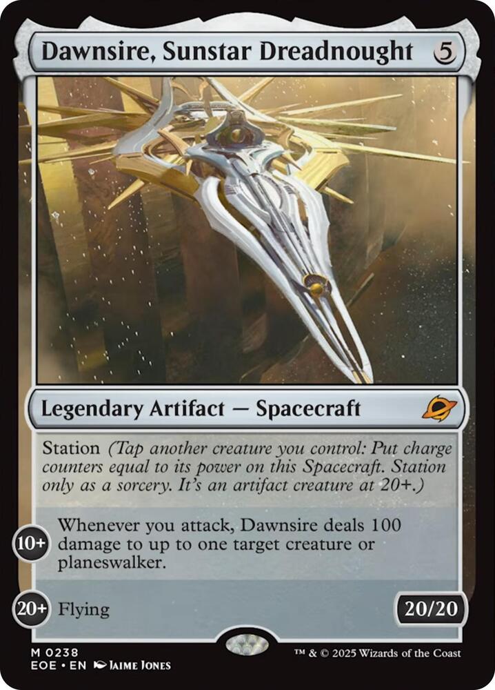Dawnsire, Sunstar Dreadnought 238 Mythic Edge of Eternities NM/M