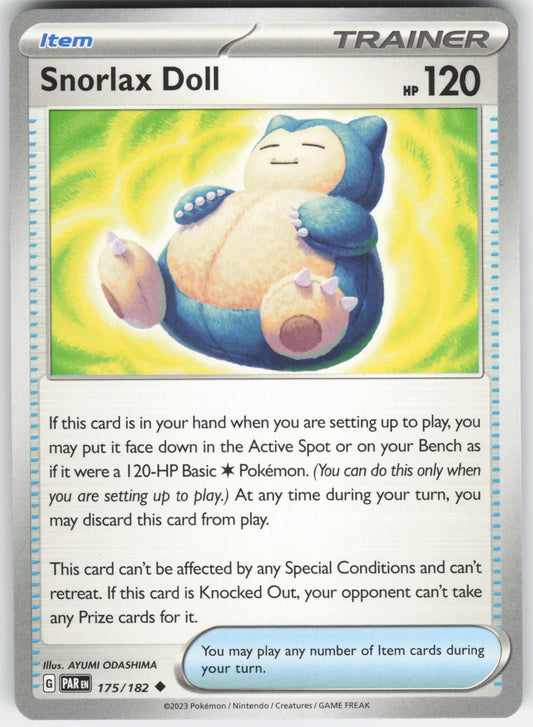 Snorlax Doll Uncommon SV04: Paradox Rift 175/182 NM