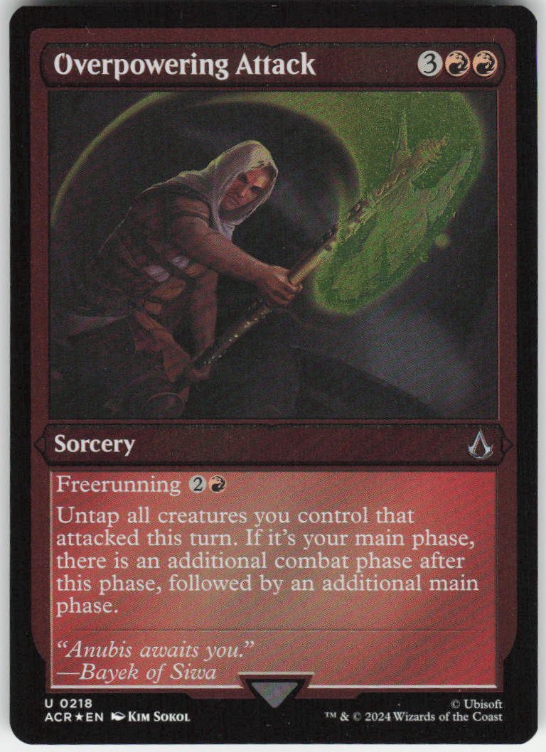 Overpowering Attack (Foil Etched) U Universes Beyond: Assassin's Creed 218 NM
