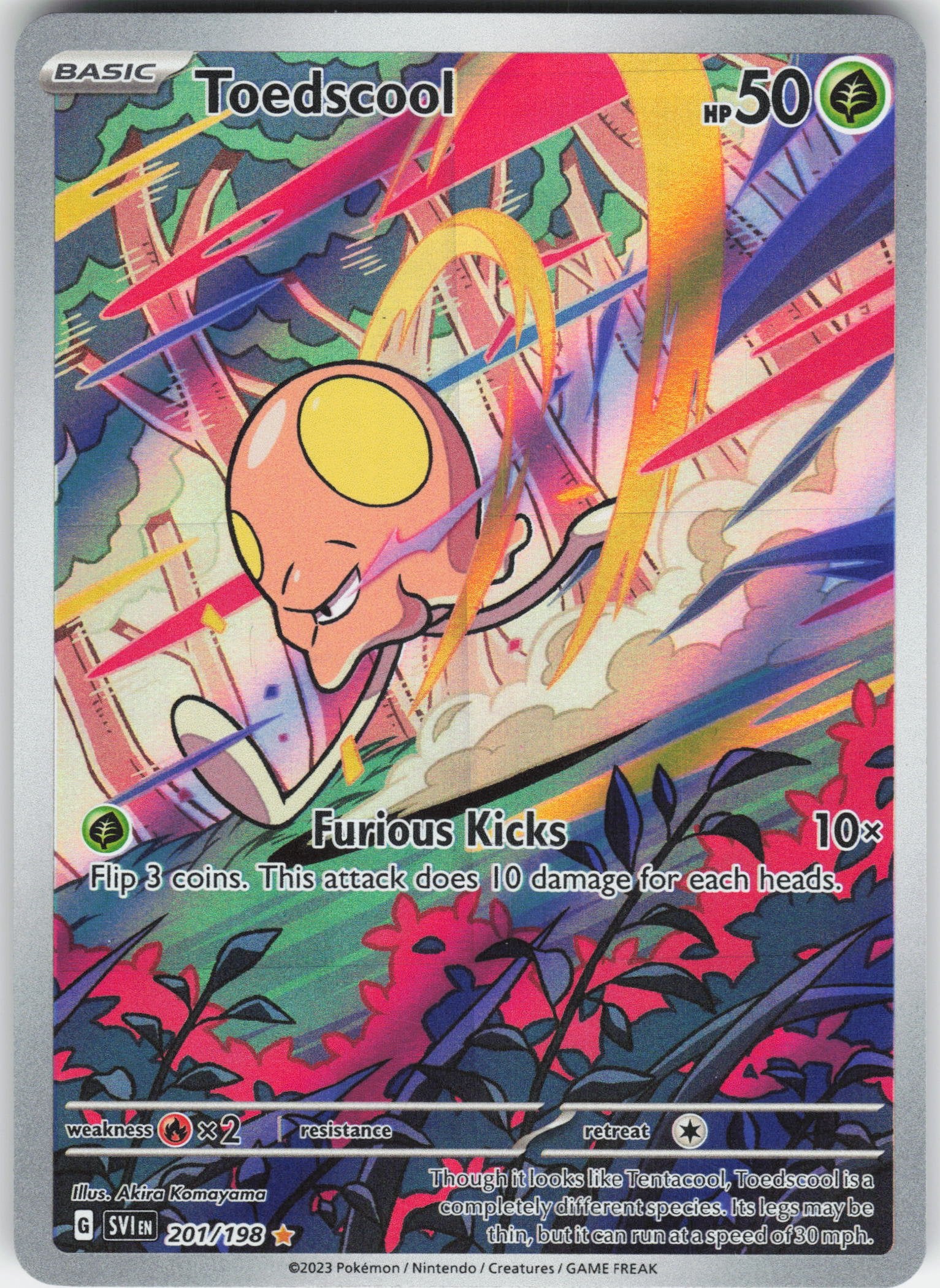 Toedscool Illustration Rare SV01: Scarlet & Violet Base Set 201/198 NM