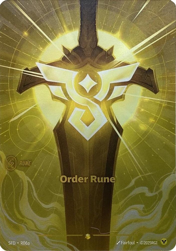 Order Rune (R06a) R06A Showcase Spiritforged NM/M