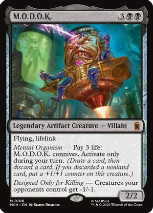 M.O.D.O.K. 106 Foil Mythic Marvel Super Heroes NM/M
