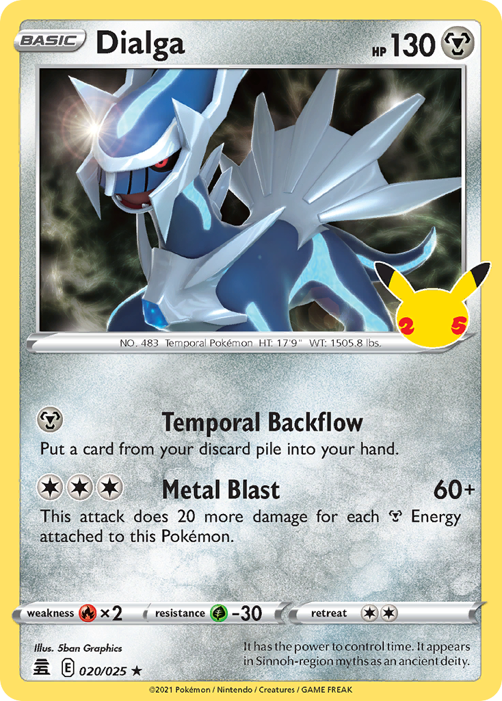 Dialga 020/025 Rare Celebrations NM/LP
