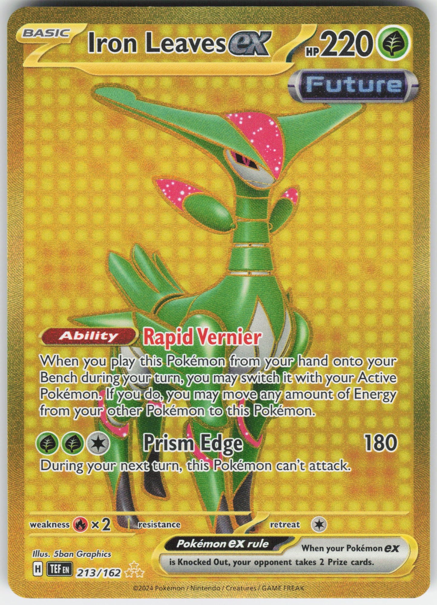 Iron Leaves ex Hyper Rare SV05: Temporal Forces 213/162 NM