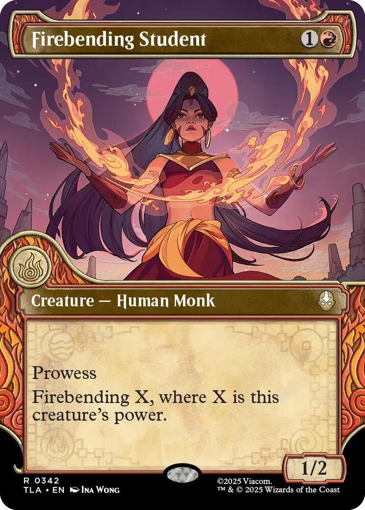 Firebending Student (Showcase) 342 Rare Avatar: The Last Airbender NM/M