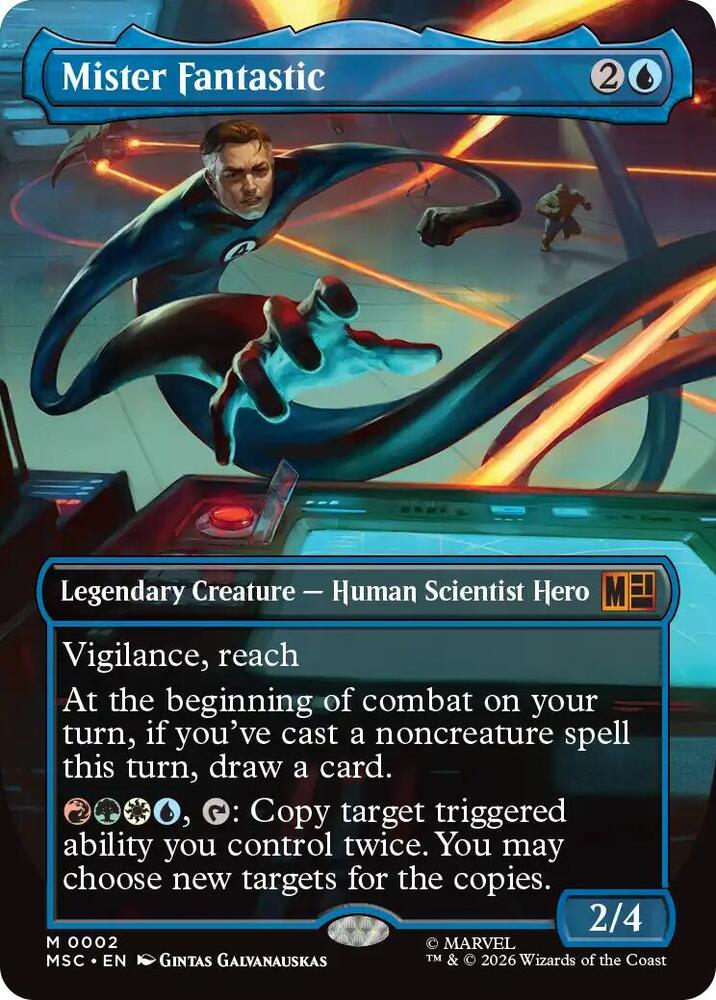 Mister Fantastic (Borderless) 2 Mythic Commander: Marvel Super Heroes NM/M