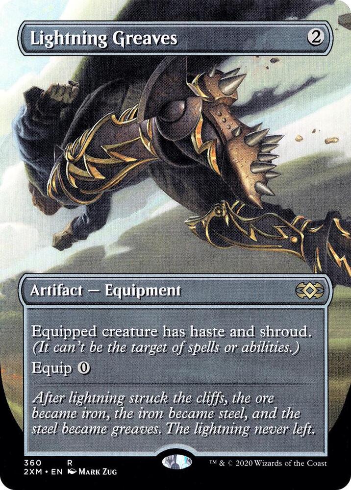 Lightning Greaves (Borderless) 360 Rare Foil Double Masters NM/M