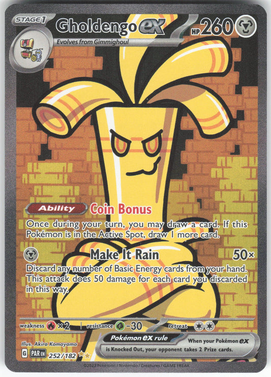 Gholdengo ex Special Illustration Rare SV04: Paradox Rift 252/182 NM