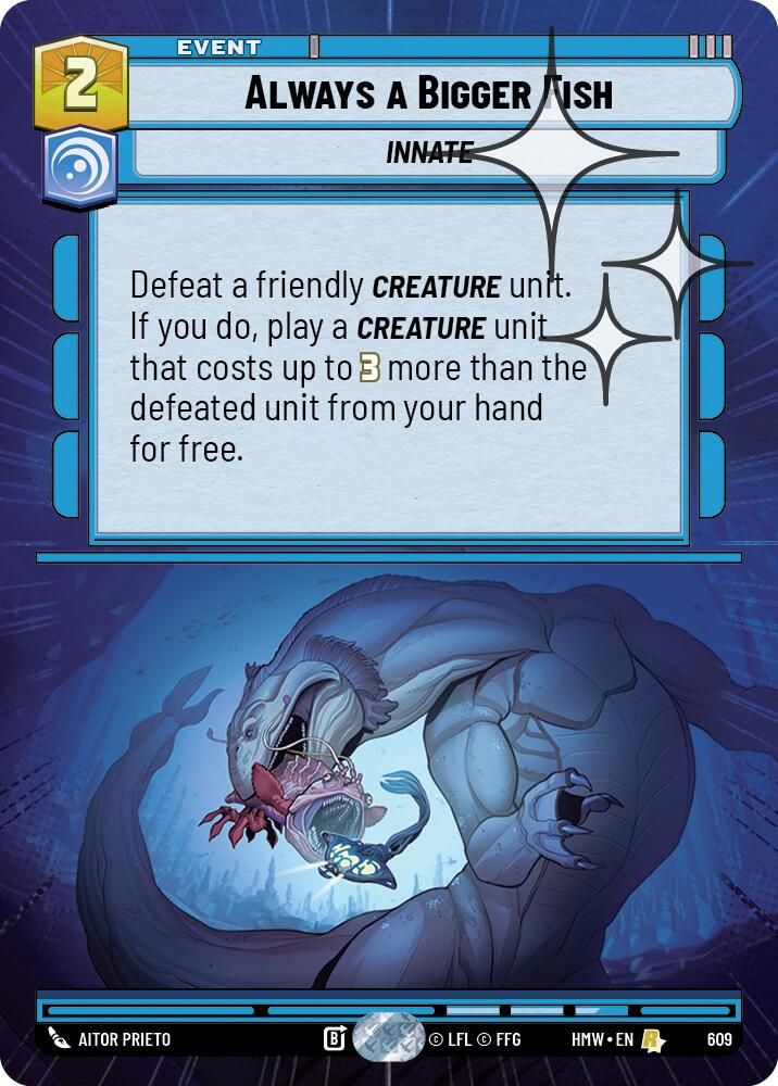 Always a Bigger Fish (Hyperspace Foil) 609 Rare Homeworlds NM/M