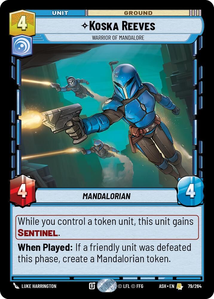 Koska Reeves - Warrior of Mandalore 79/264 Rare Ashes of the Empire NM/M