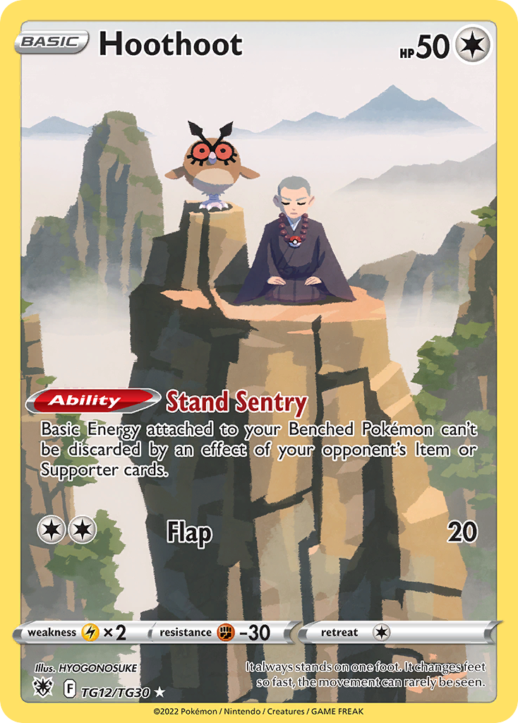 Hoothoot TG12/TG30 Astral Radiance Trainer Gallery Holo NM/M