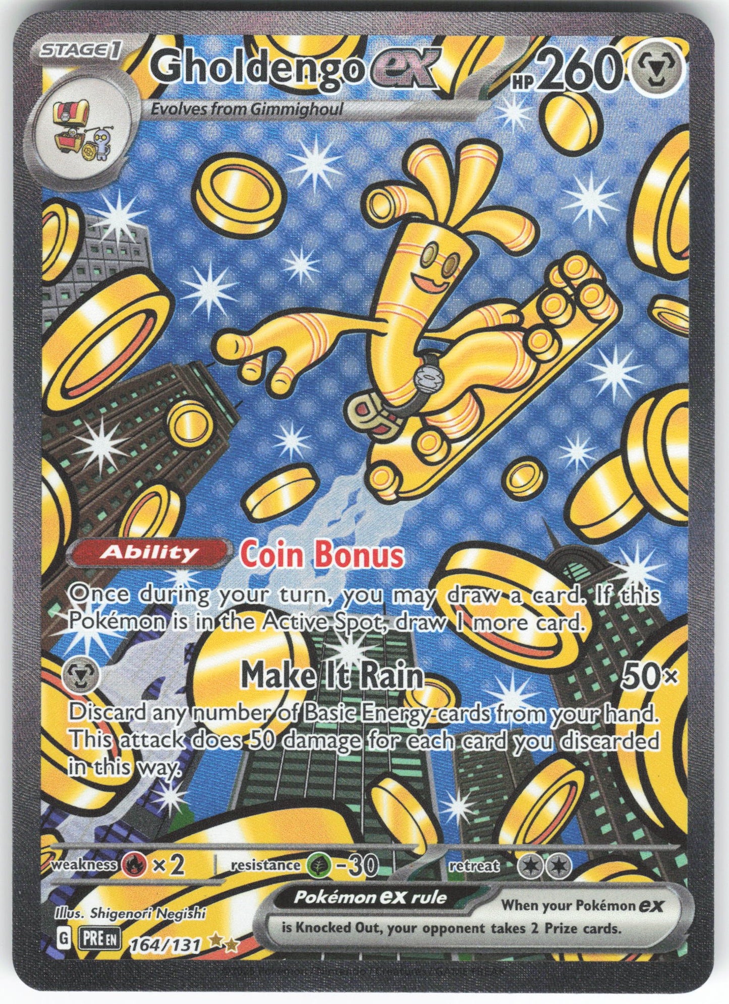 Gholdengo ex Special Illustration Rare SV: Prismatic Evolutions 164/131 NM