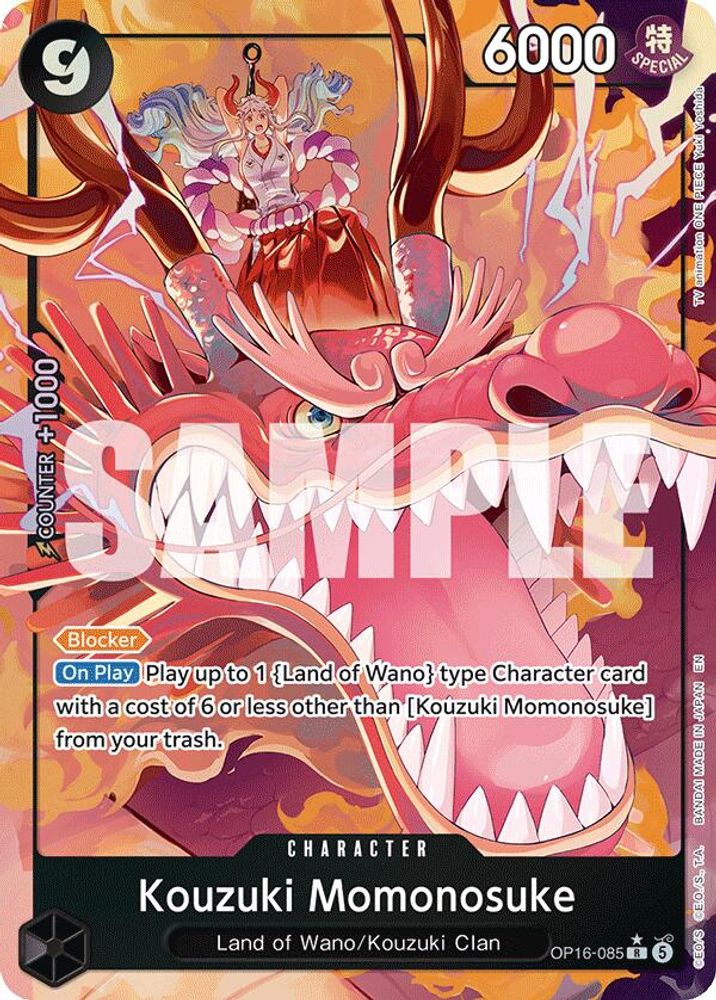 Kouzuki Momonosuke (085) (Alternate Art) OP16-085 Rare The Time of Battle NM/M