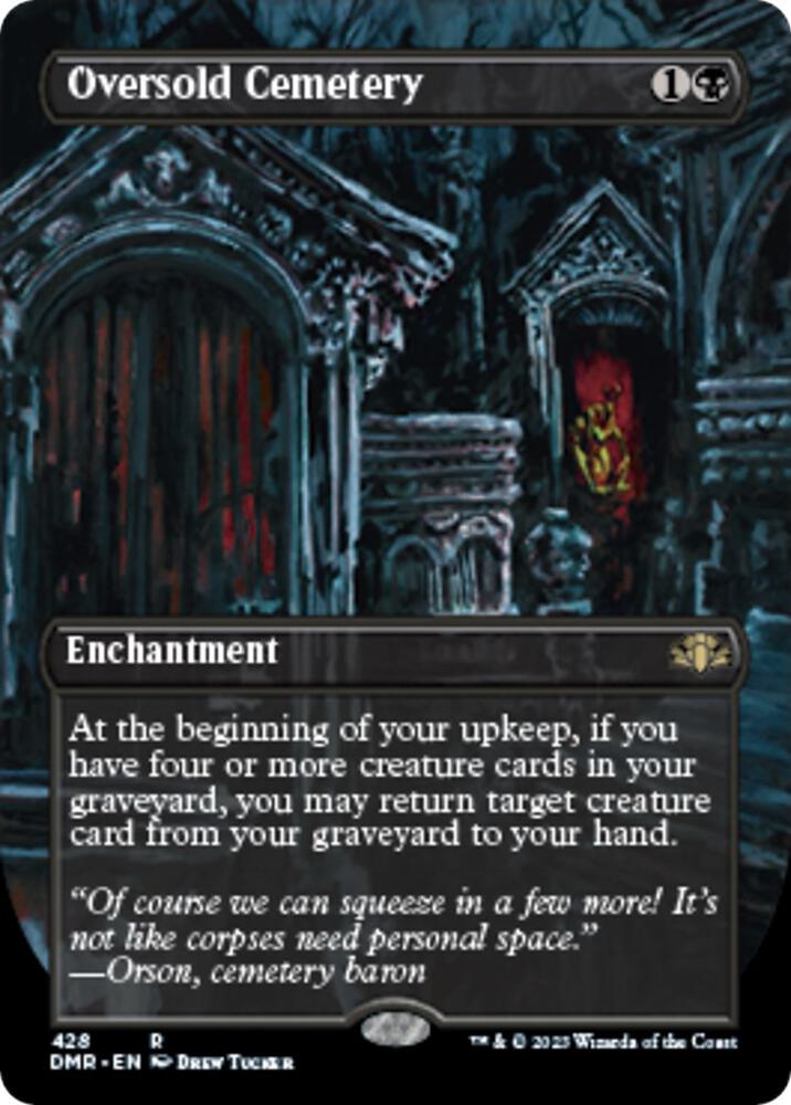 Oversold Cemetery (Borderless) 428 Rare Dominaria Remastered NM/M