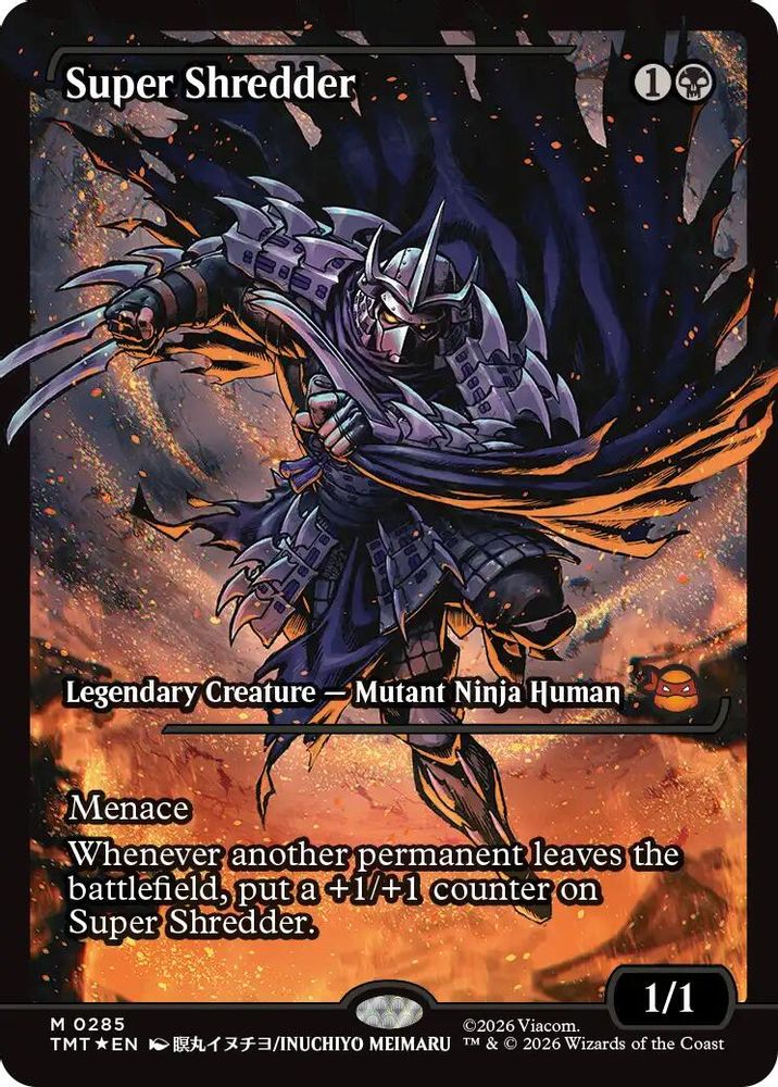 Super Shredder (Showcase) 0285 Mythic Teenage Mutant Ninja Turtles Holofoil NM/M