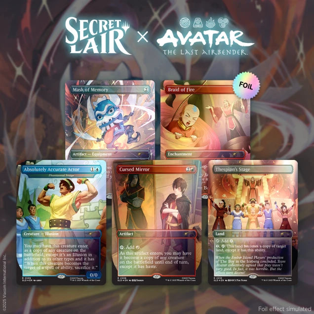 Magic: The Gathering | Secret Lair x Avatar: The Last Airbender | The Ember Island Players Foil Edition