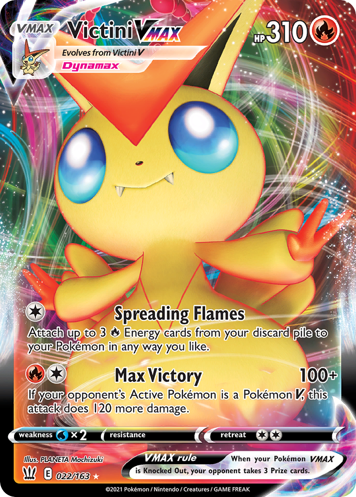 Victini VMAX 022/163 VMAX Rare Battle Styles Holo NM/M
