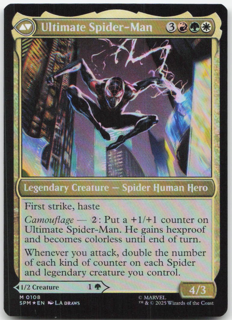 Miles Morales M Marvel's Spider-Man 108 NM (Back)