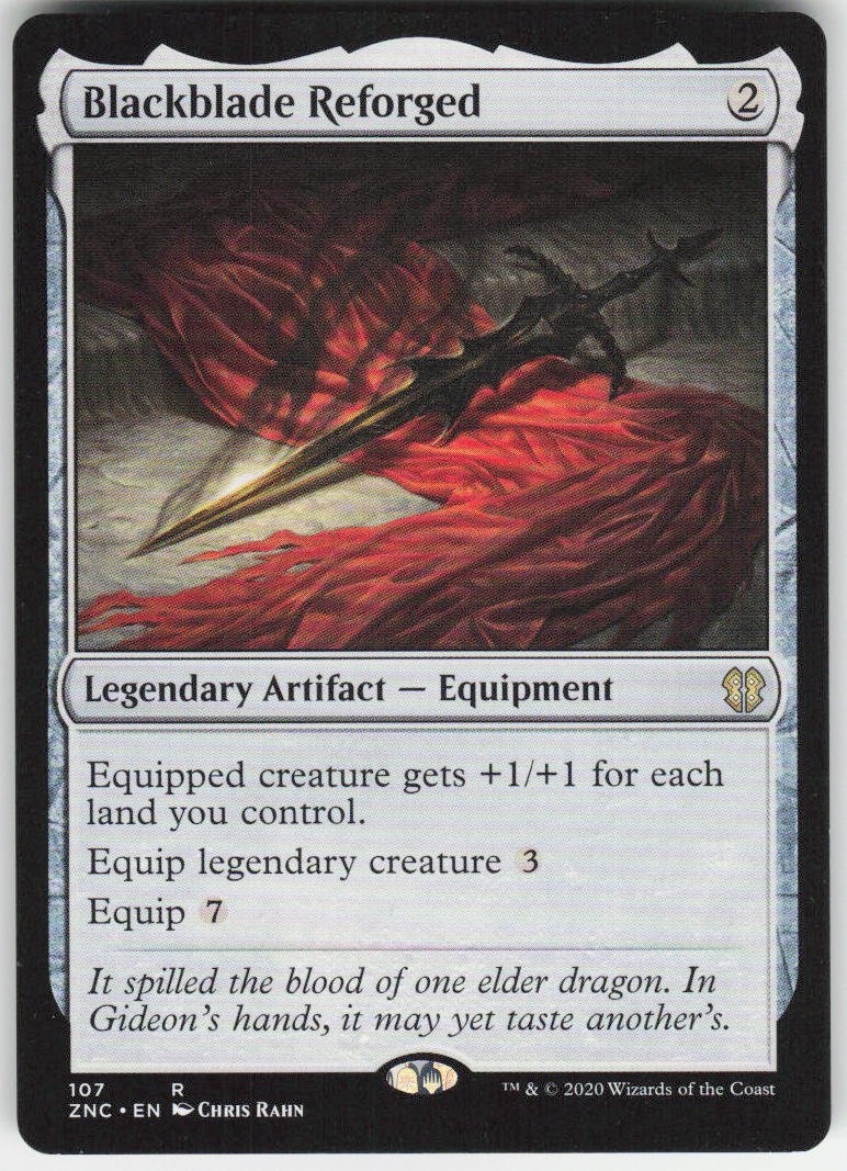 Blackblade Reforged R Commander: Zendikar Rising 107 NM