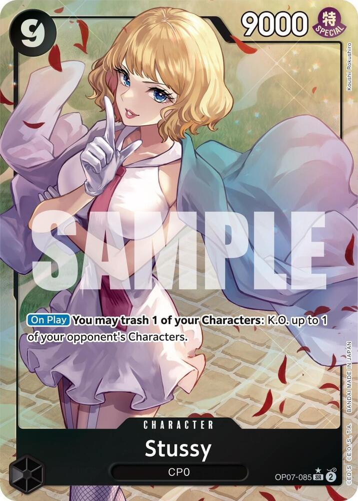 Stussy (Parallel) OP07-085 Super Rare 500 Years in the Future NM/M