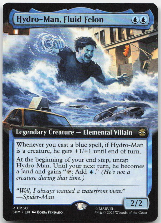 Hydro-Man, Fluid Felon (Extended Art) R Marvel's Spider-Man 250 NM