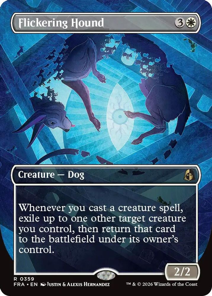 Flickering Hound (Borderless) 359 Rare Reality Fracture NM/M