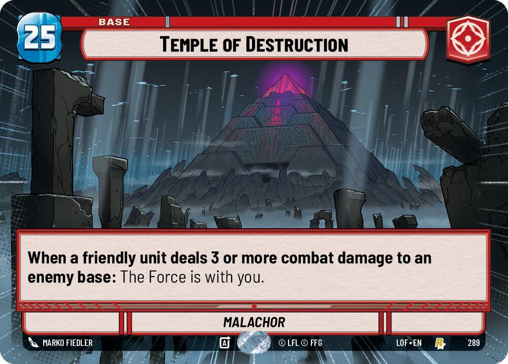 Temple of Destruction (Hyperspace) 289 Rare Legends of the Force NM/M