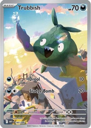Trubbish 140/086 Illustration Rare White Flare NM/M