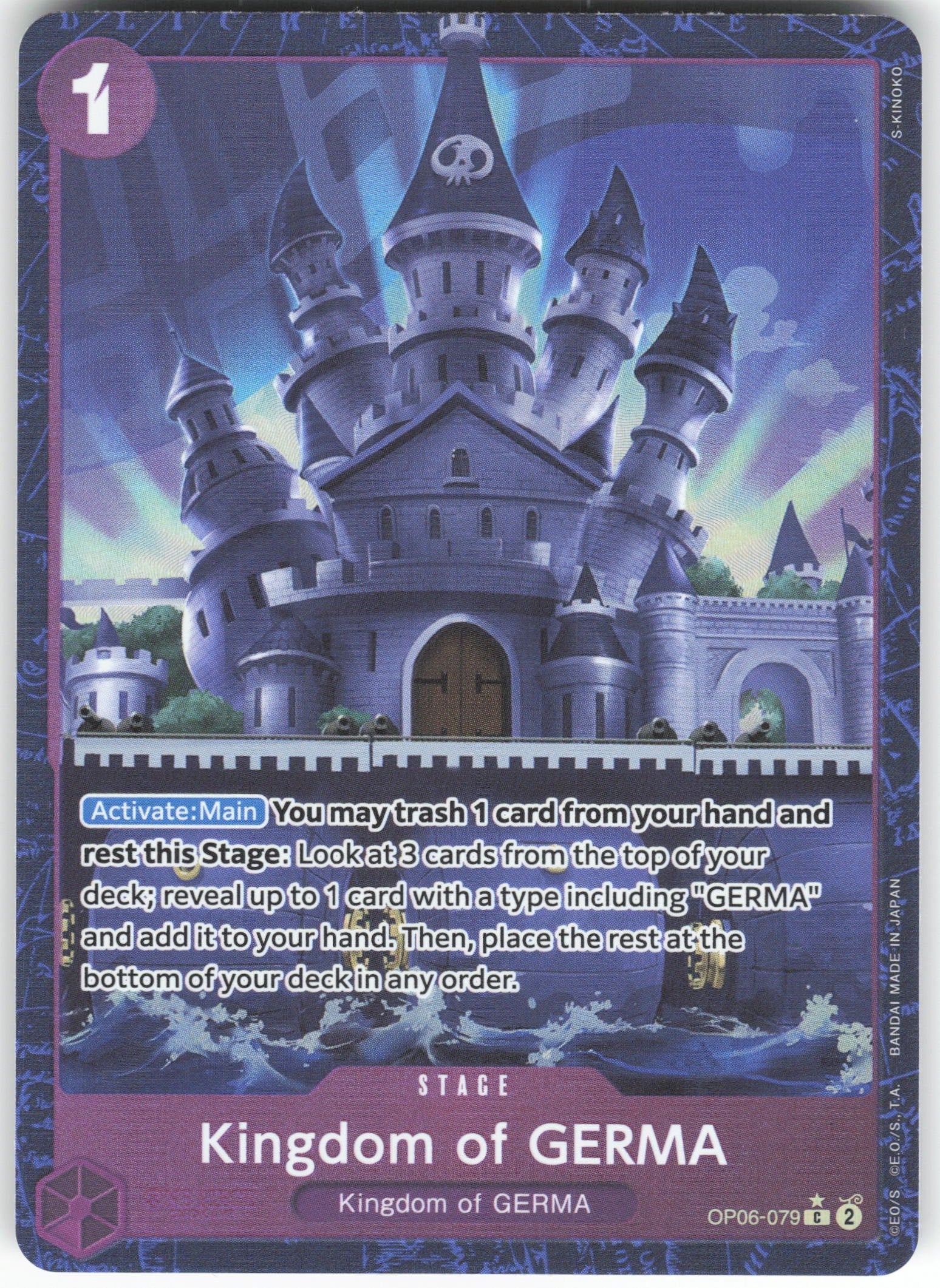 Kingdom of GERMA (Alternate Art) C Premium Booster -The Best- OP06-079 NM