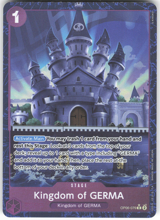Kingdom of GERMA (Alternate Art) C Premium Booster -The Best- OP06-079 NM