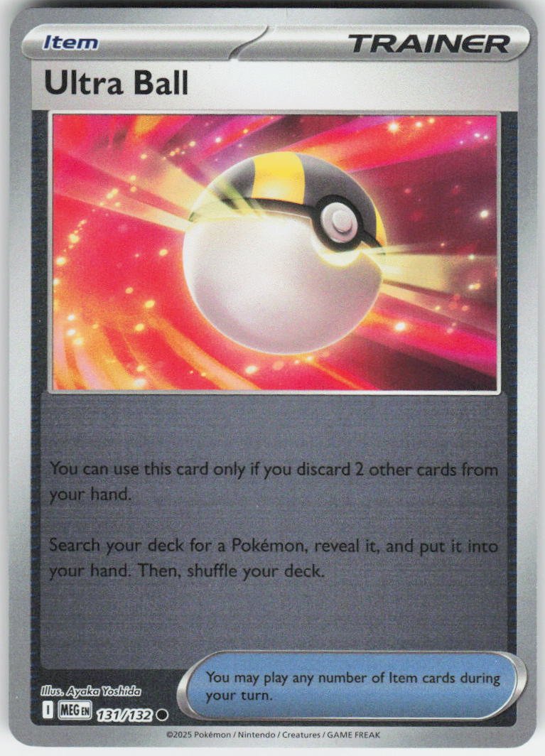 Ultra Ball Common ME01: Mega Evolution 131/132 NM