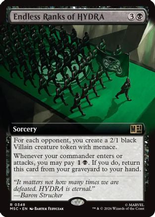 Endless Ranks of HYDRA (Extended Art) 348 Commander: Marvel Super Heroes NM/M