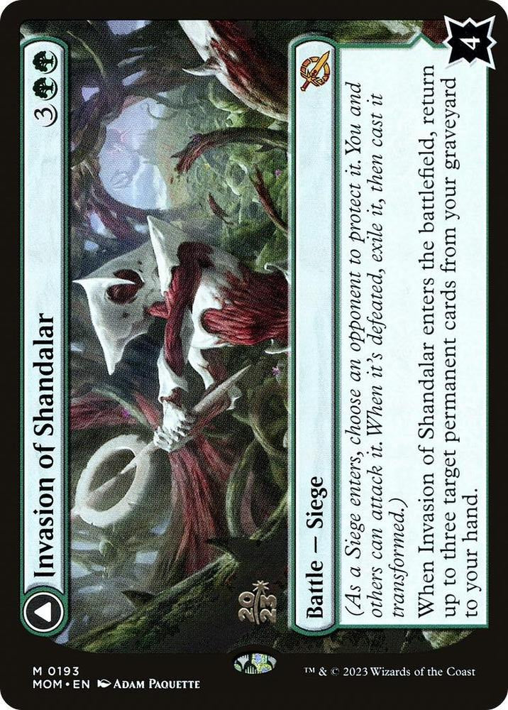Invasion of Shandalar 193 Foil Mythic Prerelease Cards NM/M