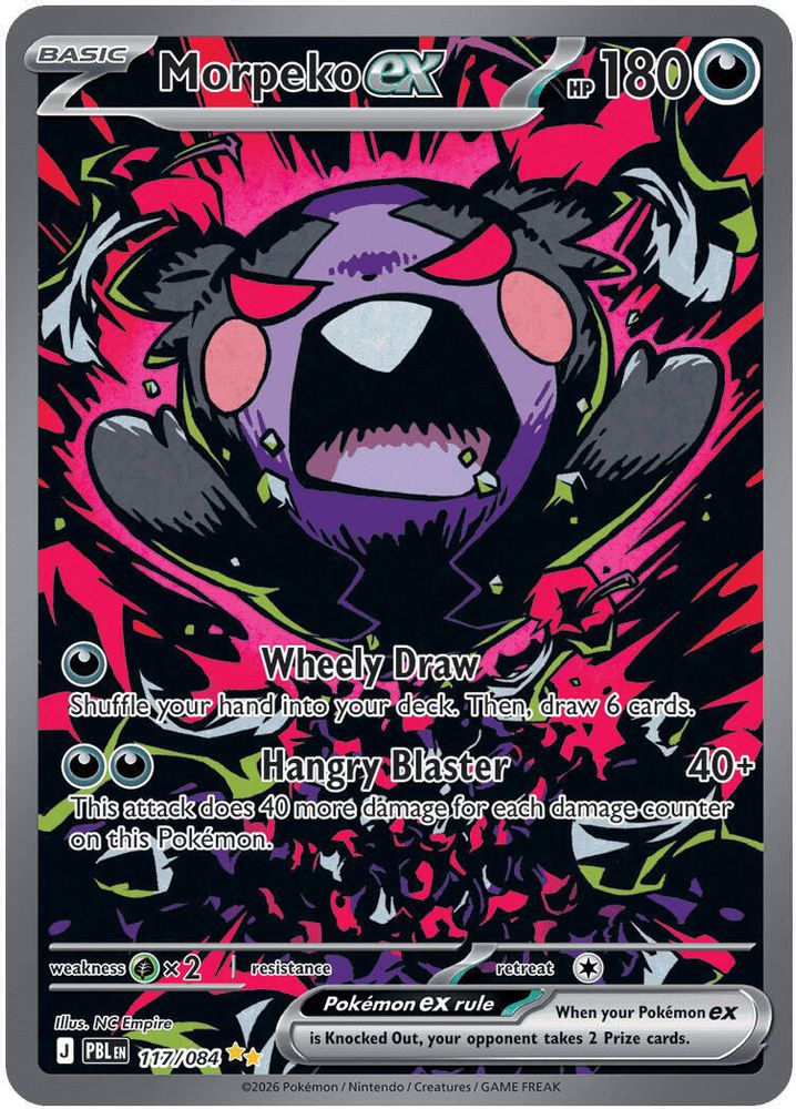 Morpeko ex 117/084 Special Illustration Rare Pitch Black NM/M
