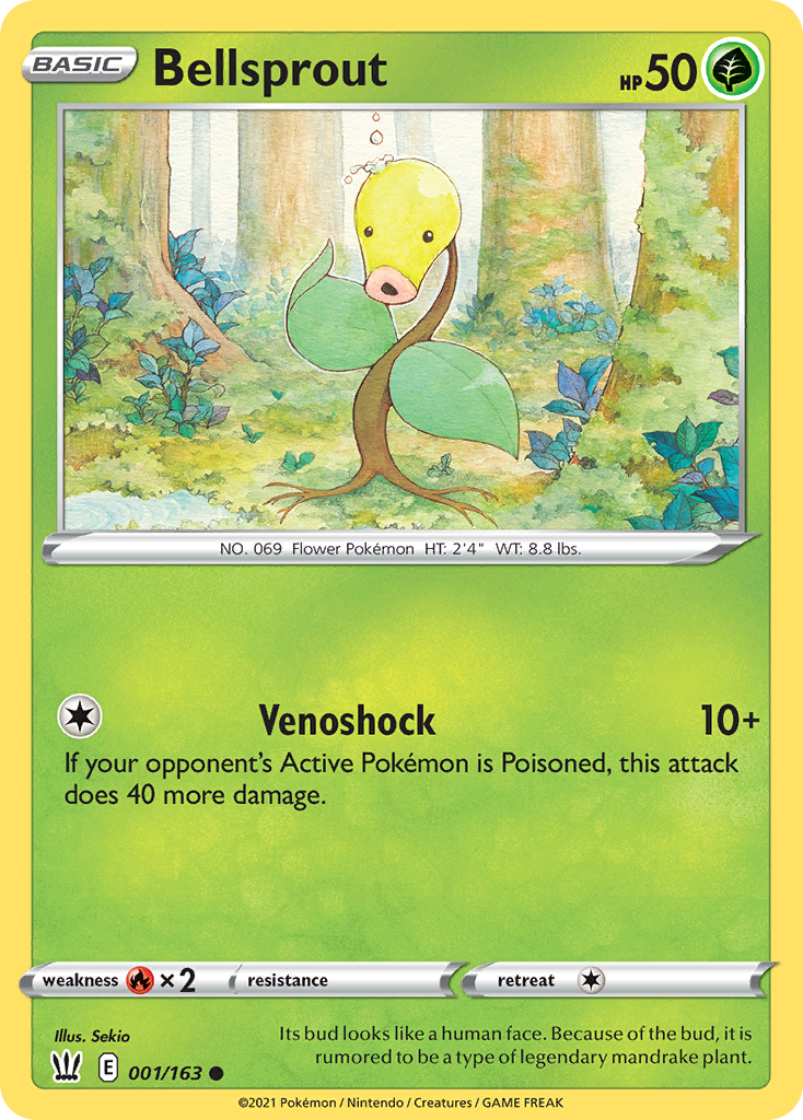Bellsprout 001/163 Common Battle Styles NM/LP