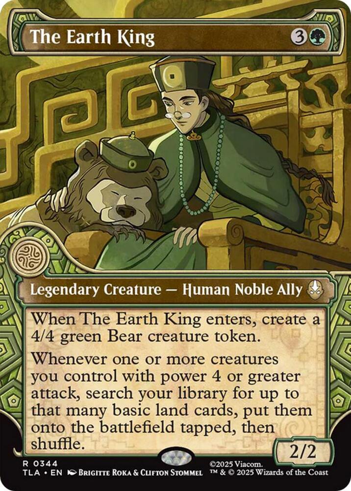 The Earth King (Showcase) 344 Rare Foil Avatar: The Last Airbender NM/M