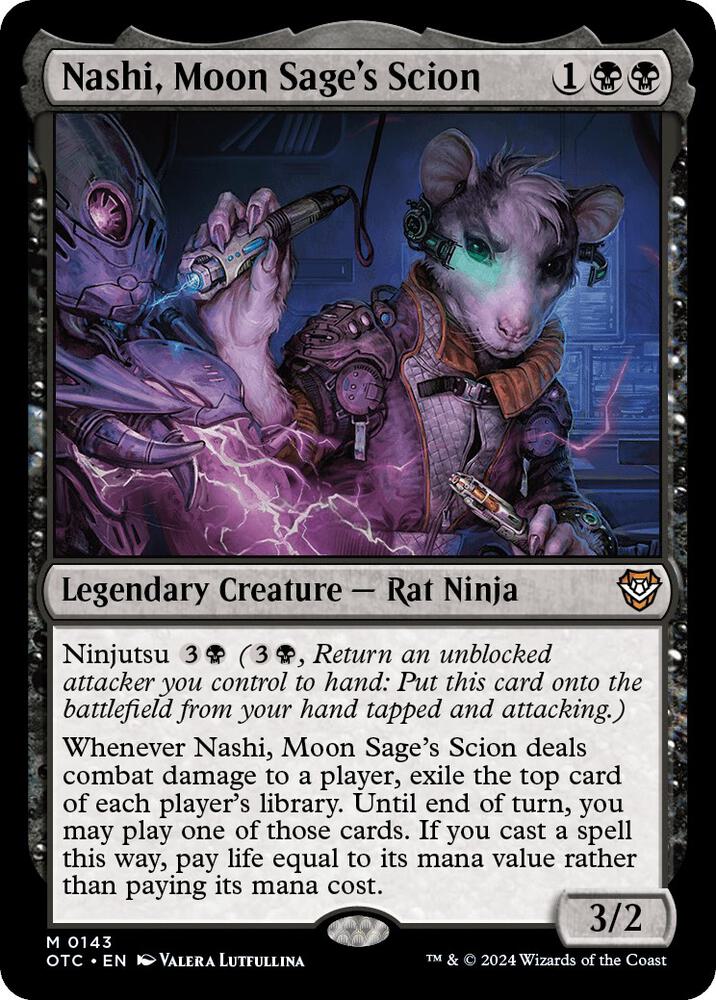 Nashi, Moon Sage's Scion 143 Mythic Commander: Outlaws of Thunder Junction NM/M