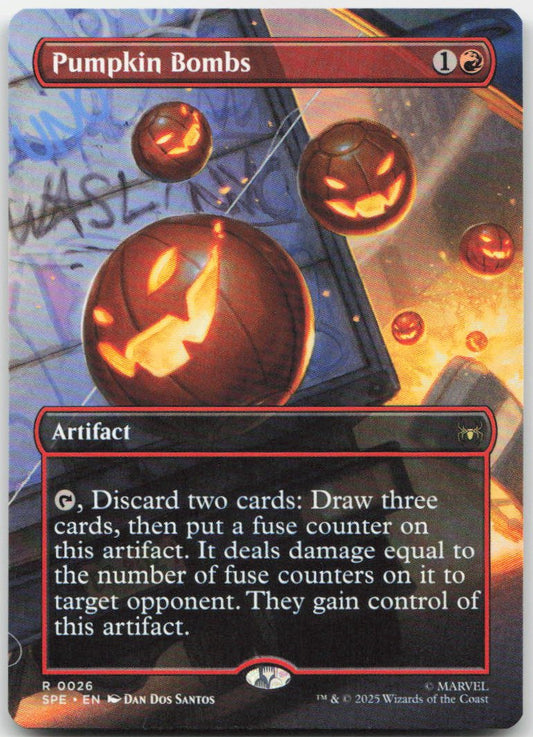 Pumpkin Bombs (Borderless) R Marvel's Spider-Man: Eternal-Legal 26 NM