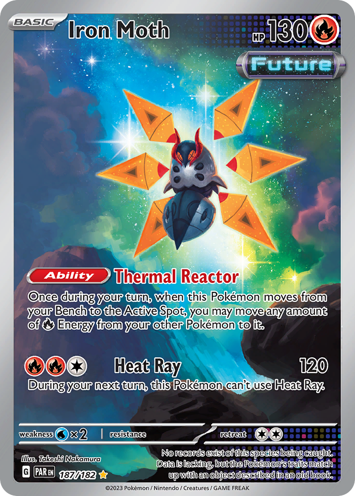 Iron Moth 187/182 Illustration Rare Paradox Rift NM/M