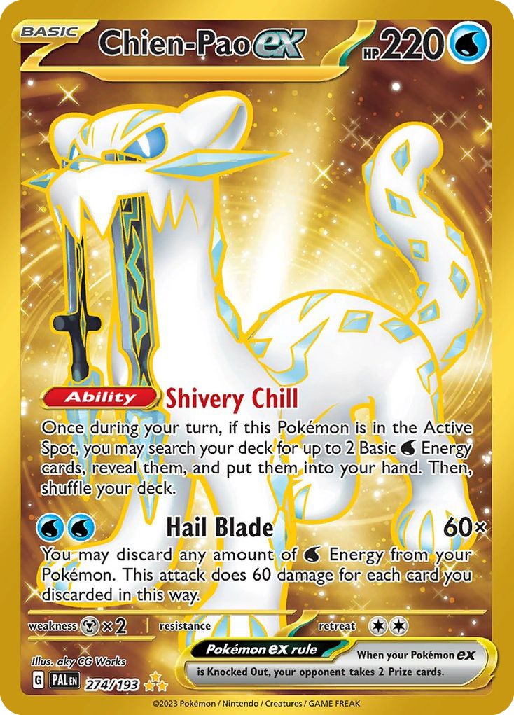 Chien-Pao ex 274/193 Hyper Rare Paldea Evolved NM/M