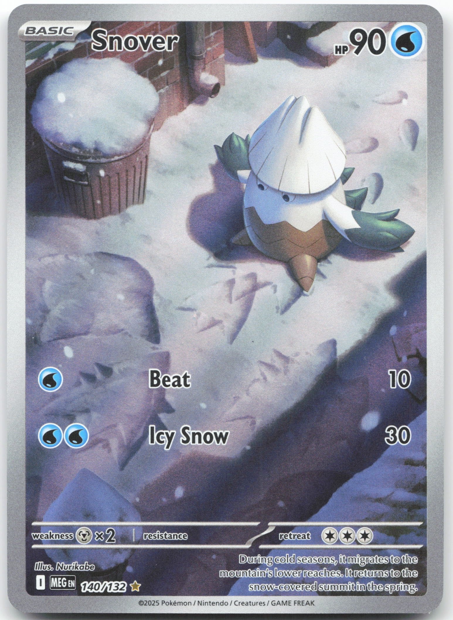 Snover - Illustration Rare ME01: Mega Evolution 140/132 NM