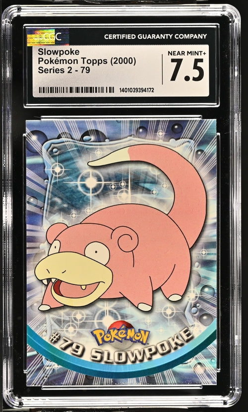 CGC 7.5 Slowpoke Pokémon Topps 2000 Series 2 79