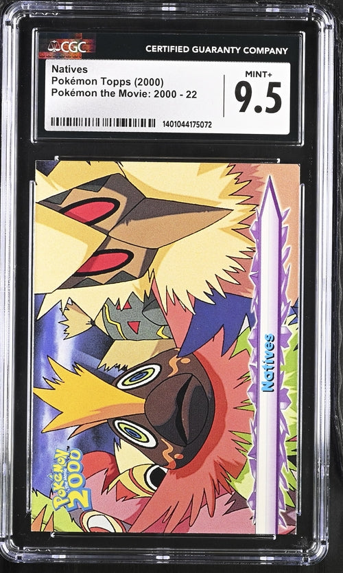 CGC 9.5 Natives Pokémon Topps 2000 Pokemon the Movie: 2000 22