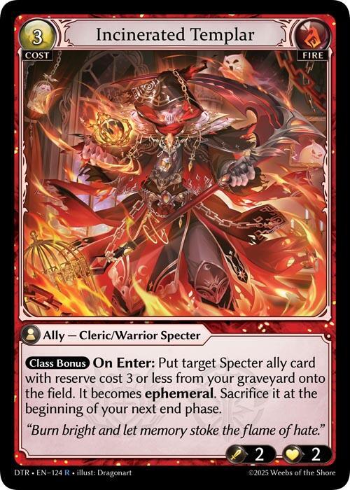 Incinerated Templar 124 Rare Distorted Reflections NM