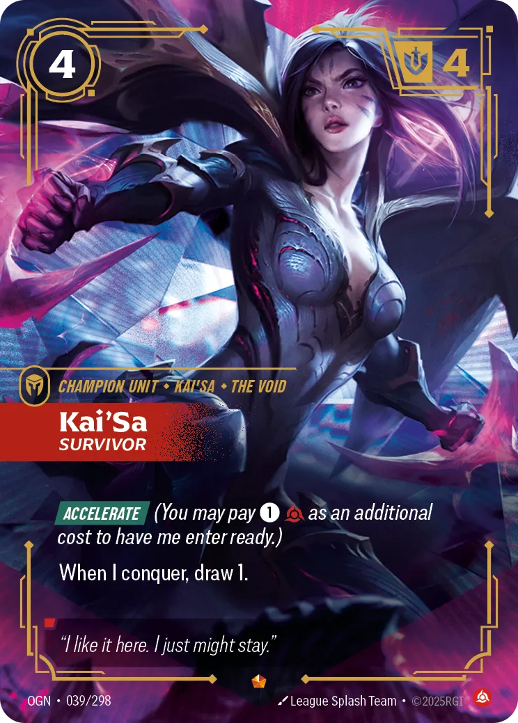 Kai'Sa Survivor 039/298 Epic Origins NM/M
