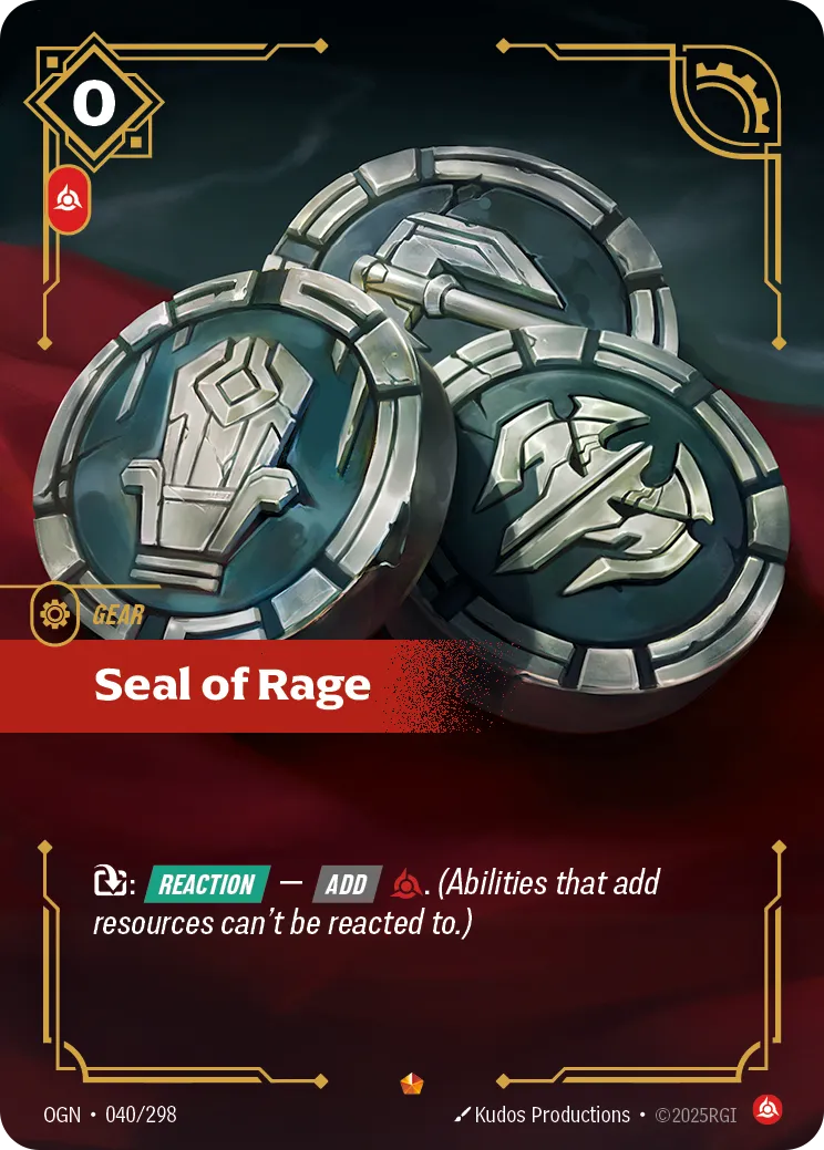 Seal of Rage 040/298 Epic Origins NM/M