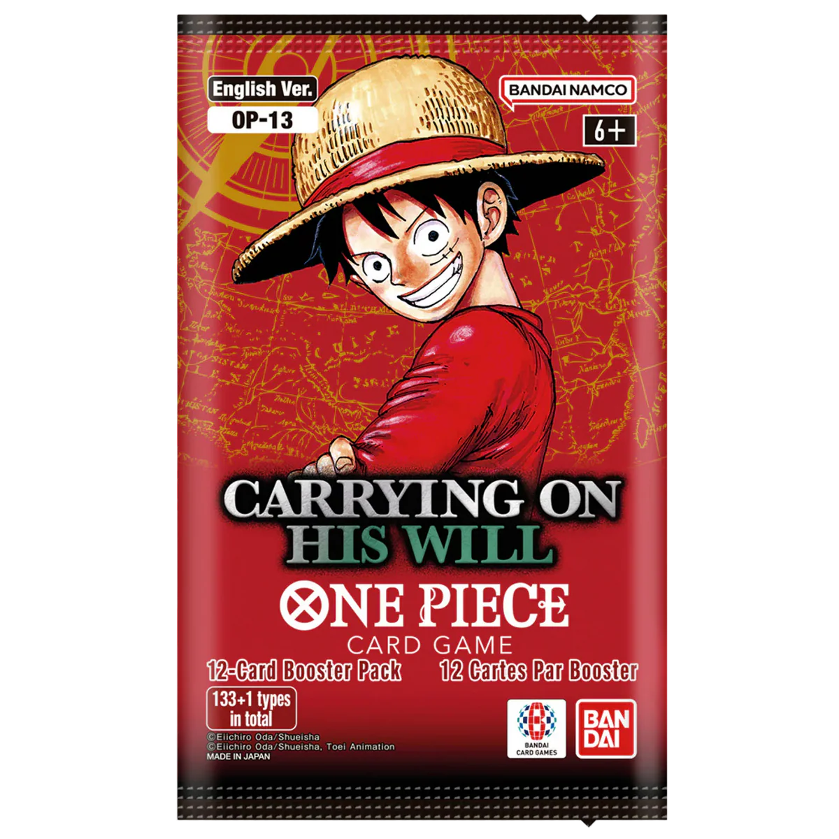 OP13 Carrying On His Will | One Piece Booster Pack