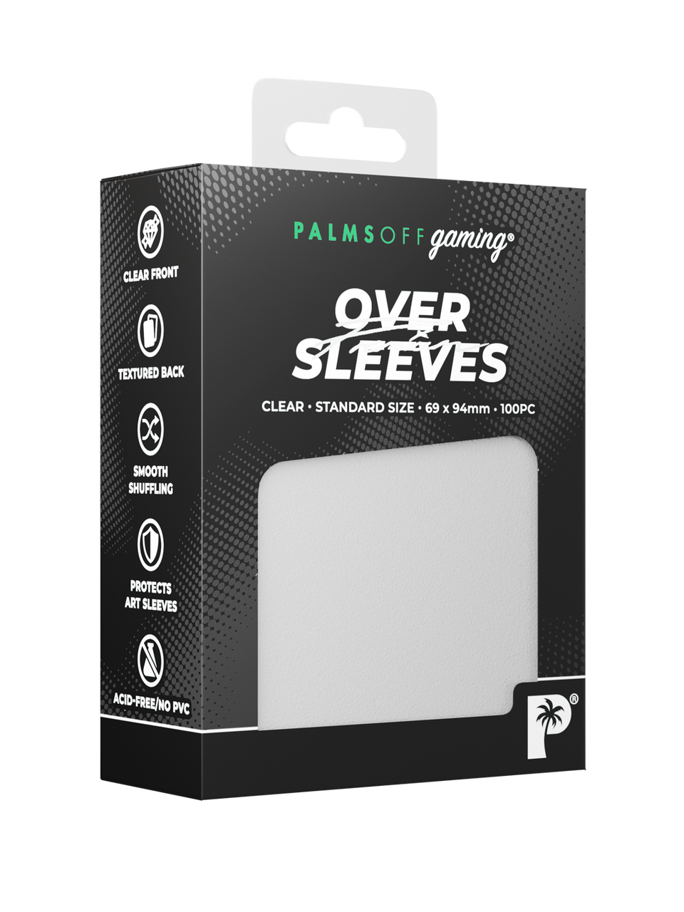 Palms Off Gaming | Premium Over Sleeves - Standard Size - Clear